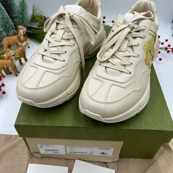 Men’s Gucci rython cat print leather sneakers size 10.5 made in Italy. - Picture 10 of 10